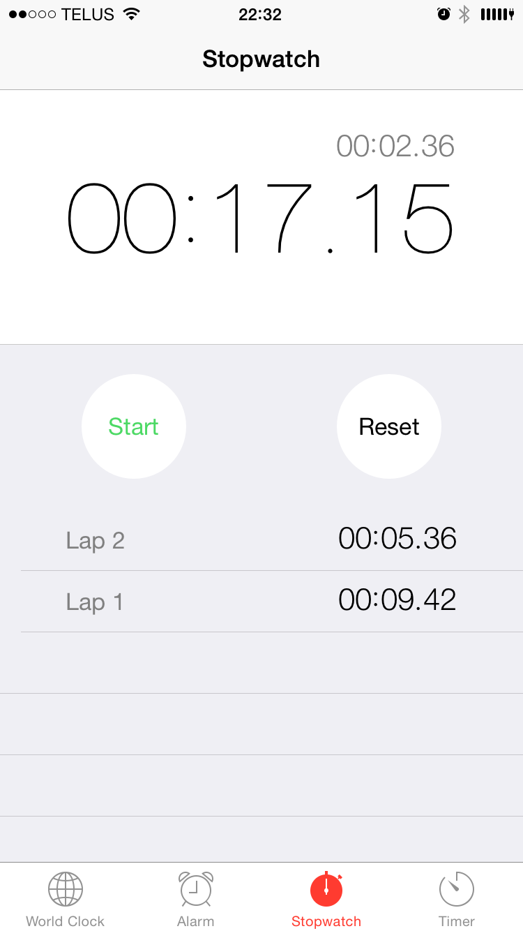 stopwatch example